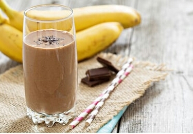 smoothie σοκολατα μπανανα υγιεινα σνακς για παιδια