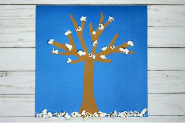 Χειμωνιάτικες κατασκευές: Δέντρο του χειμώνα (+ εποπτικό υλικό)